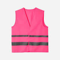 Adult High Visibility Cycling Safety Vest - Neon Pink