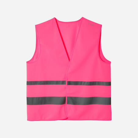 Adult High Visibility Cycling Safety Vest - Neon Pink