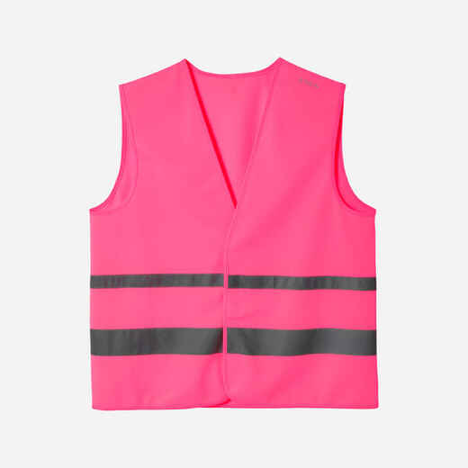 
      Adult High Visibility Cycling Safety Vest - Neon Pink
  