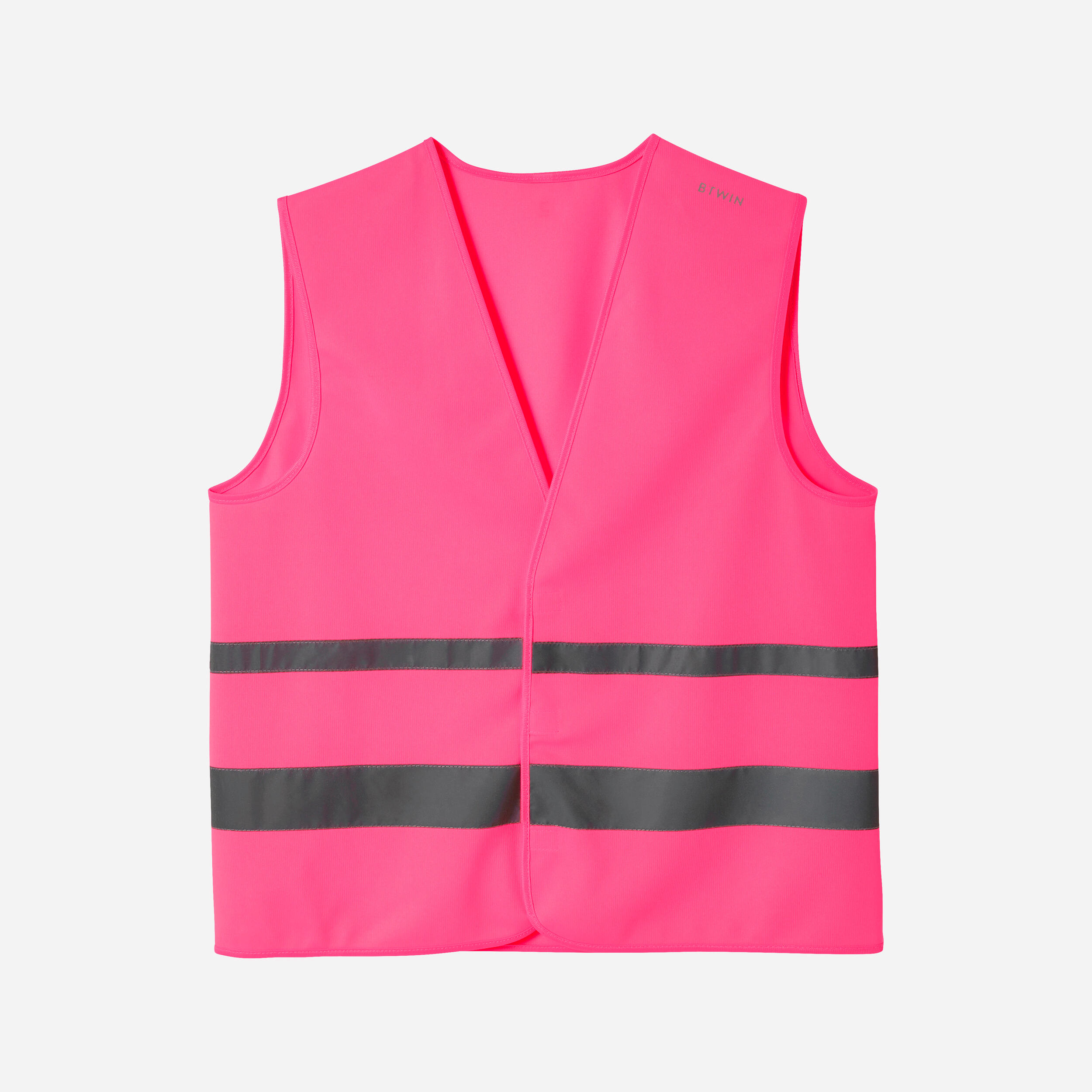 Adult High Visibility Cycling Safety Vest - Neon Pink 1/3
