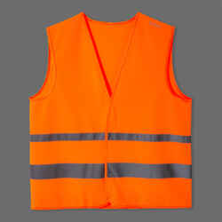 Adult High Visibility Cycling Safety Vest - Neon Orange