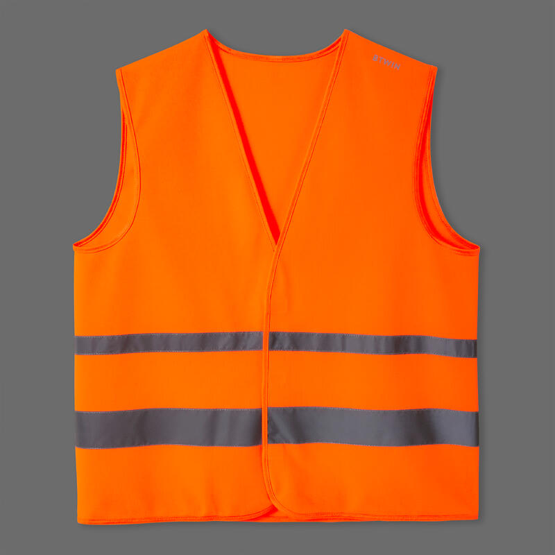 Chaleco de seguridad naranja reflectante de alta visibilidad para niños,  para disfraz, correr, ciclismo, talla S
