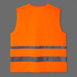 Adult High Visibility Cycling Safety Vest - Neon Orange