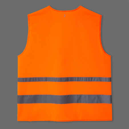 Neonsko oranžen varnostni kolesarski telovnik za odrasle 