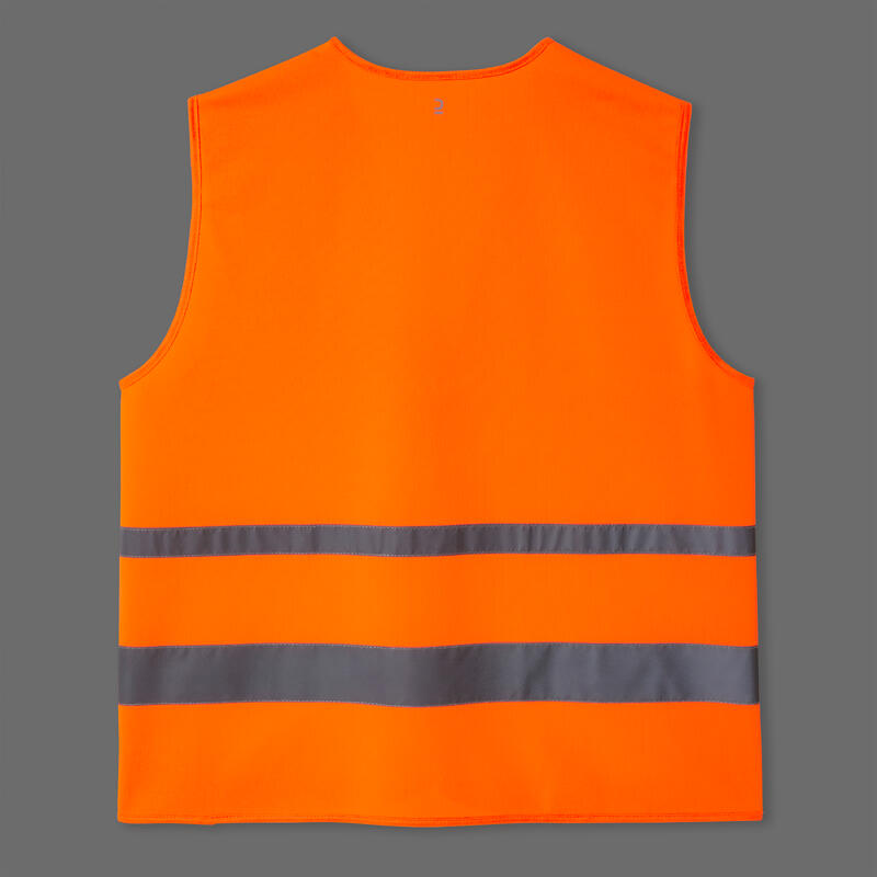 Gilet alta visibilità ciclismo adulto DPI arancione fluo