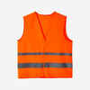 Pieaugušo atstarojoša riteņbraukšanas drošības veste “560”, neona oranža