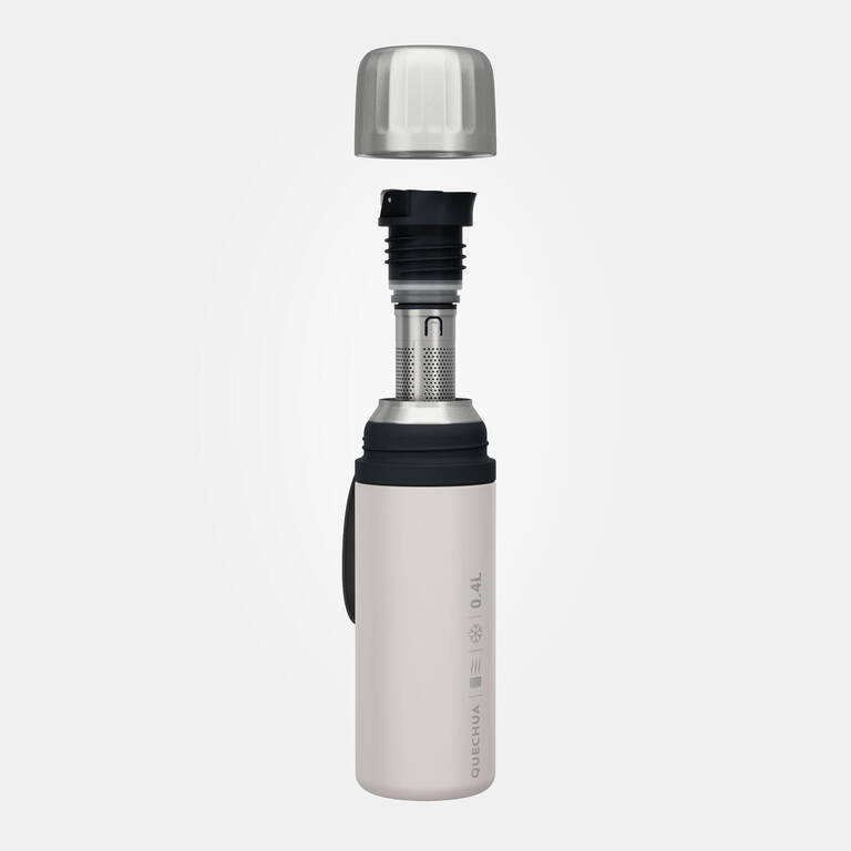 MH900 stainless steel insulated hiking bottle with quick-release cap - 0.4L