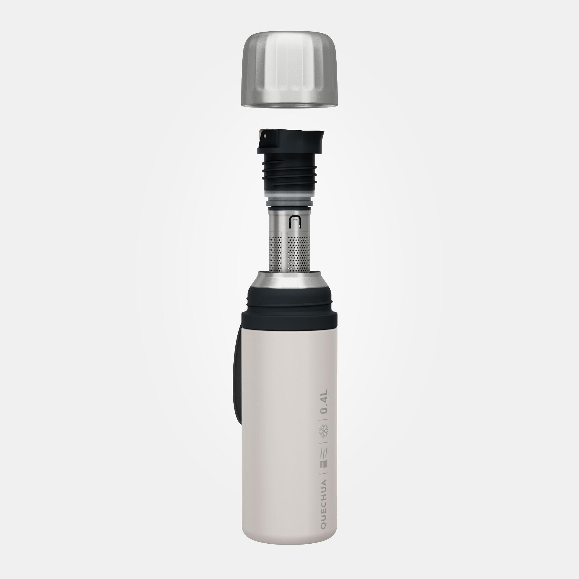 QUECHUA Isolierflasche 0.4 l Edelstahl Schnellverschluss Wandern/Camping – 900 | 03608439240560 QUECHUA Isolierflasche 0.4 l Edelstahl Schnellverschluss Wandern/Camping – 900 | 03608439240560
