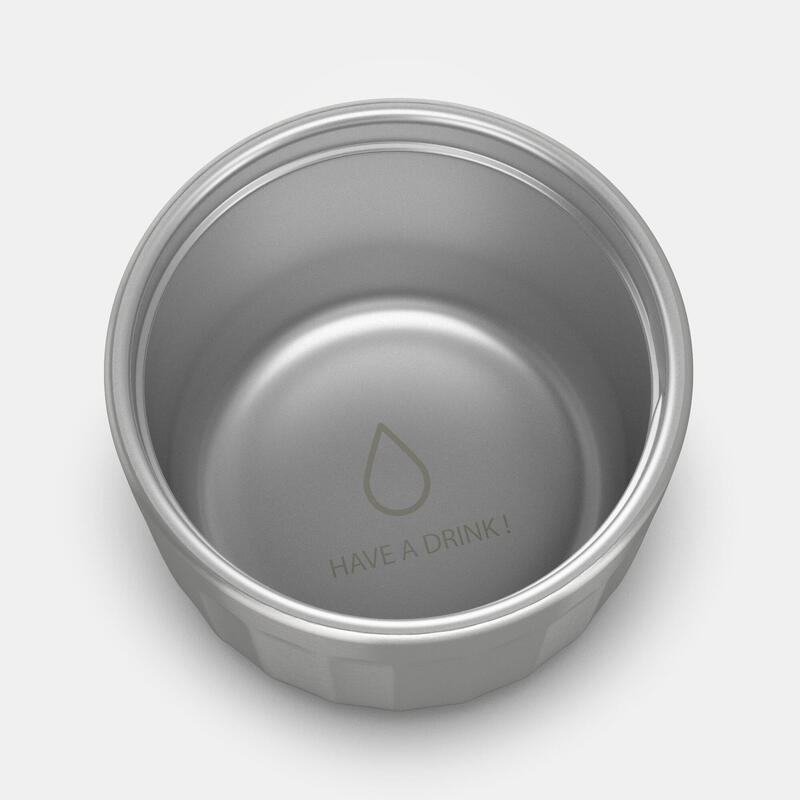 Garrafa inox térmica com filtro de chá 0,4L, caminhada e campismo