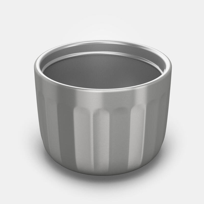 Garrafa 900 térmica 0,4L inox de caminhada e campismo, tampa abertura rápida.