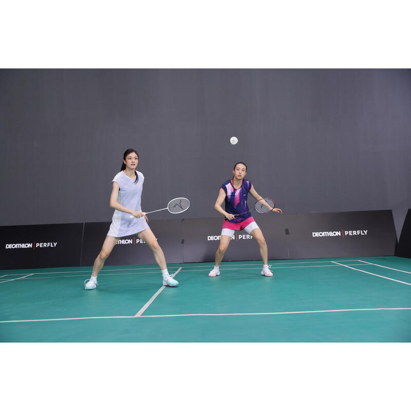 WOMEN BADMINTON T-SHIRT PERFORM 990 W NAVY BLUE