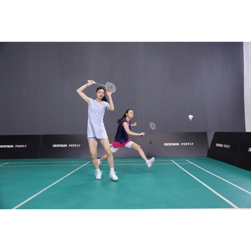 WOMEN BADMINTON T-SHIRT PERFORM 990 W NAVY BLUE