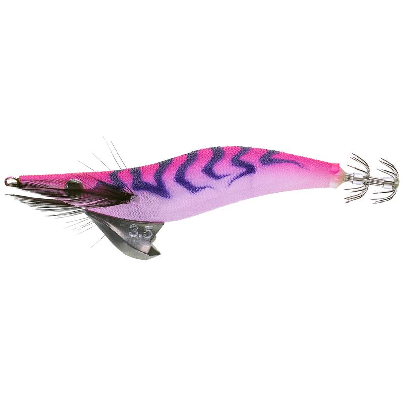 Zinkende squid jig voor zeekat en pijlinktvis EBI S 3.5/135 roze