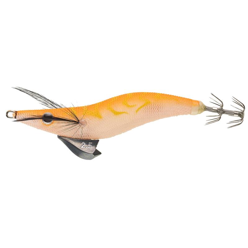 Turlutte coulante EBI S 2.5 Orange pêche des seiches et calamars en mer