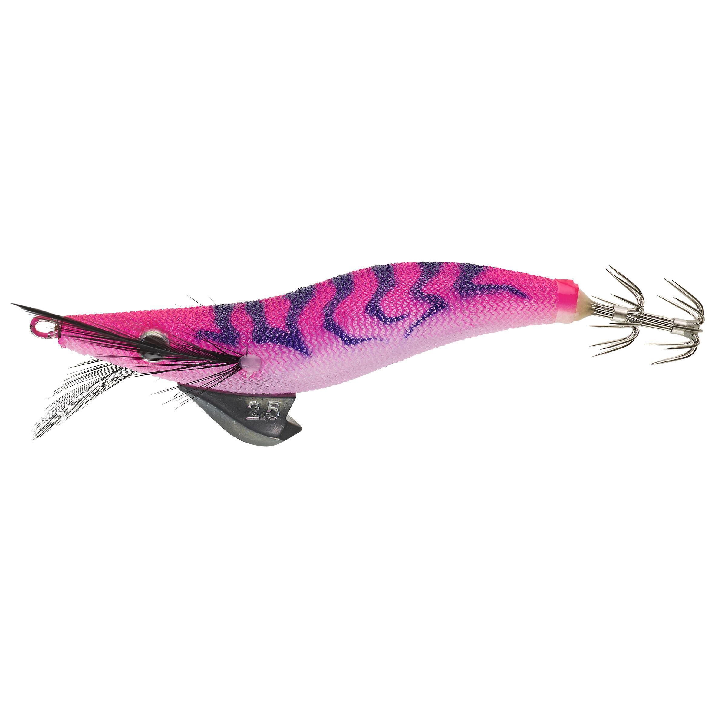 Sea fishing for cuttlefish and squid sinking jig EBI S 2.5 Neon pink 1/3