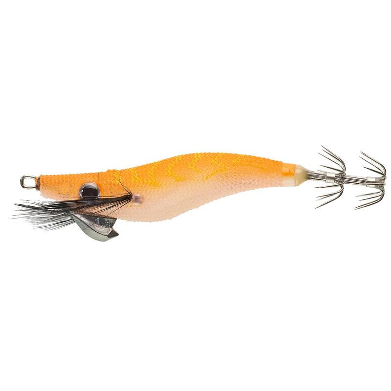 Zinkende squid jig voor zeekat en pijlinktvis EBI S 1.8/85 oranje