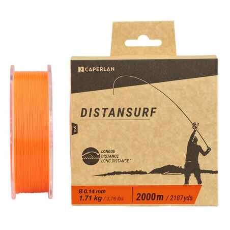 Oranžna vrvica za ribolov DISTANSURF (14/100)