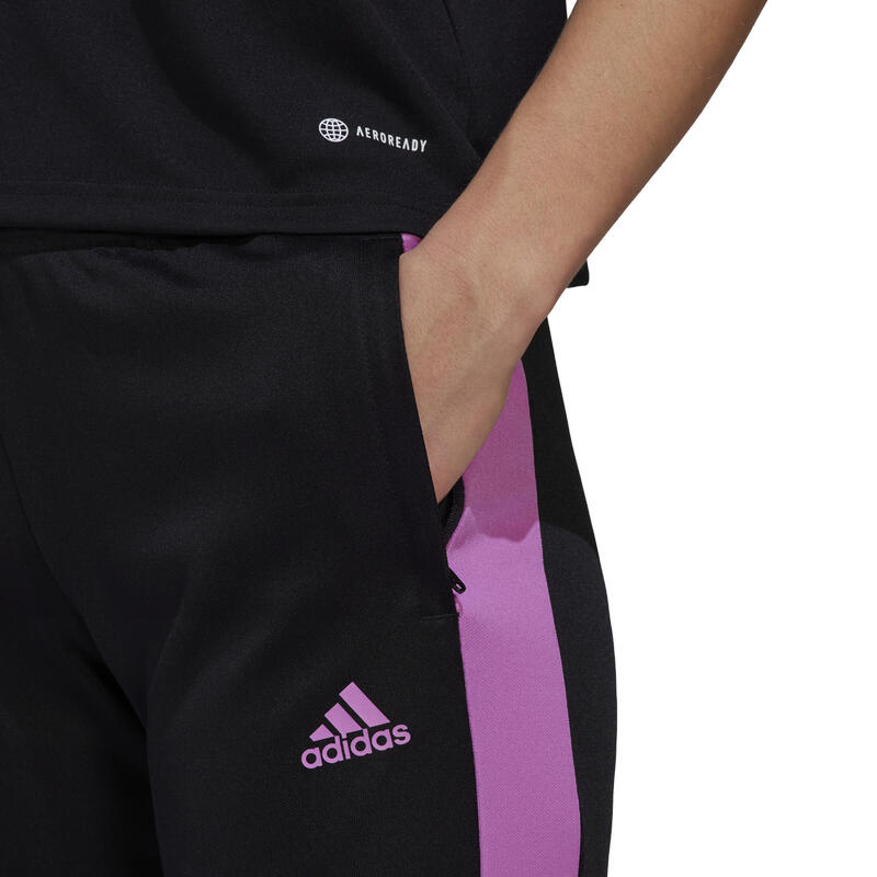 Pantalon de trening Fotbal Adidas Tiro Negru Damă 