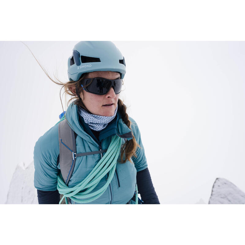 Dámská hybridní bunda Sprint ze syntetiky a vlny na alpinismus modro-šedá 