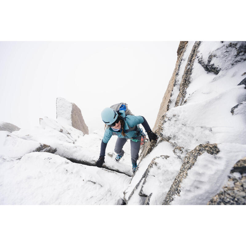 Geacă Hybride SPRINT Alpinism din material sintetic și lână Albastru-Gri Damă