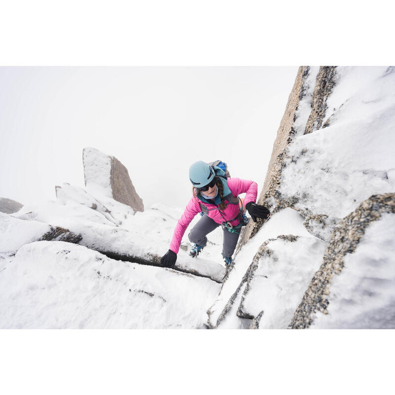 Broek voor bergsport dames ALPINISM LIGHT EVO lichtgrijs
