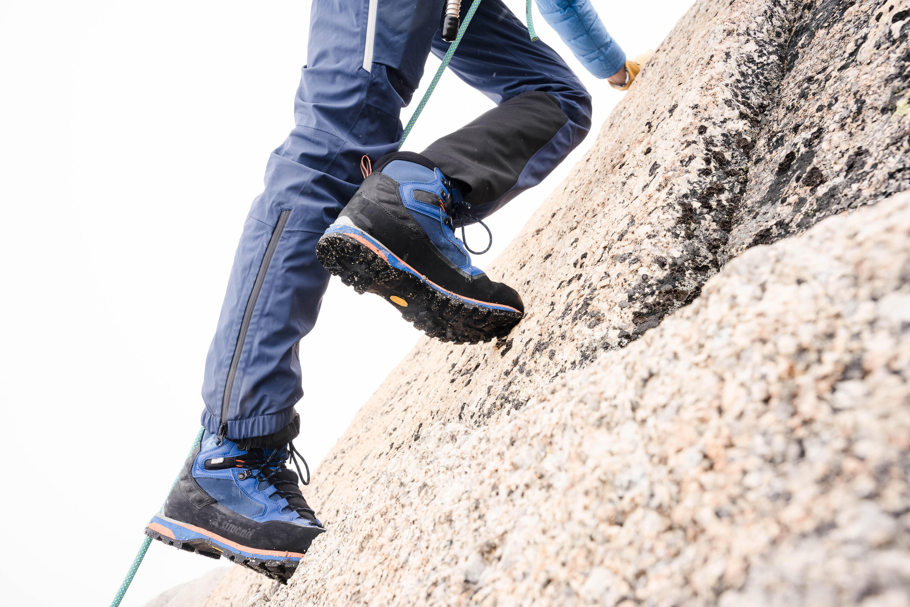 Men's mountaineering waterproof ICE trousers - Slate blue 14/17