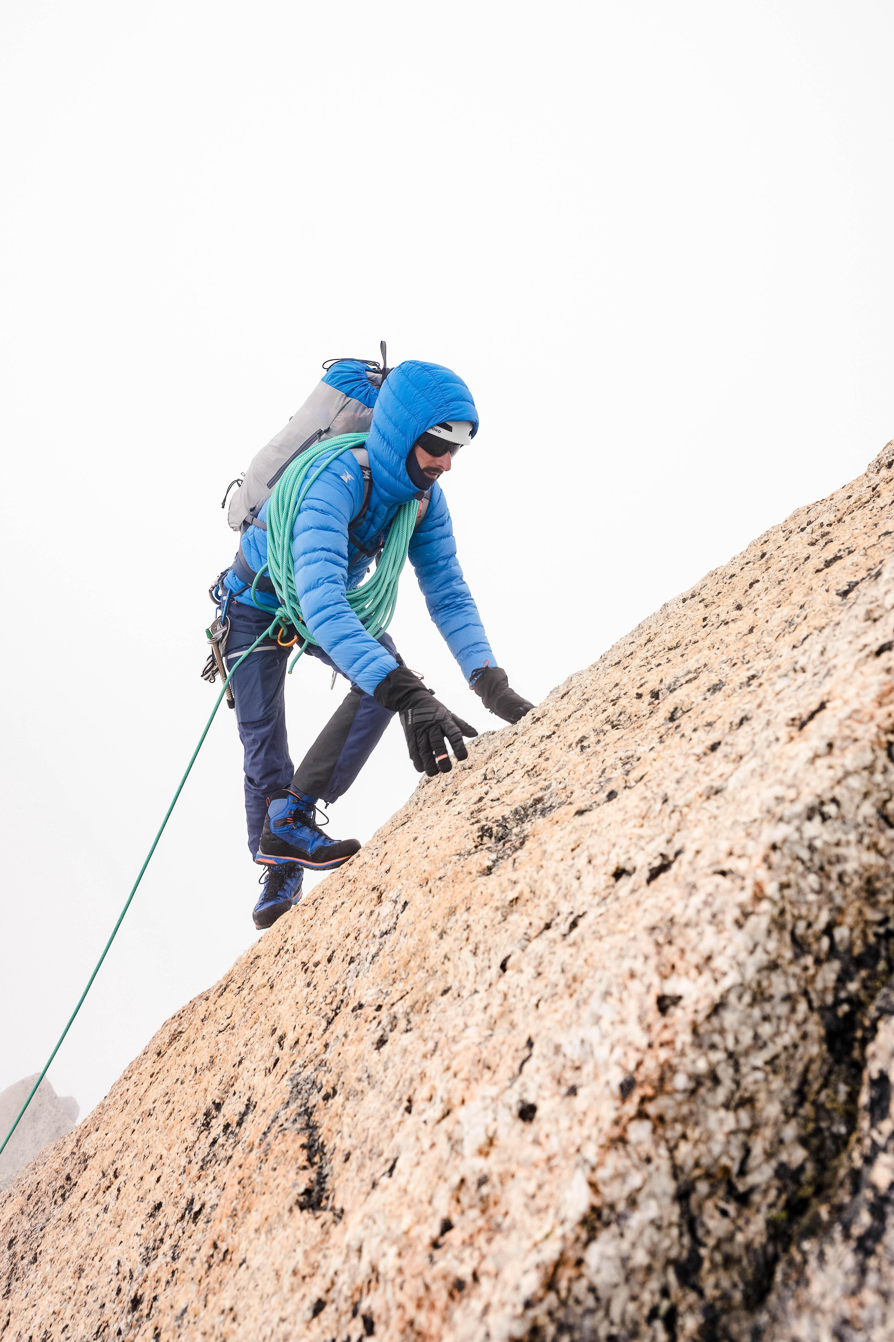 Men's mountaineering waterproof ICE trousers - Slate blue 16/17