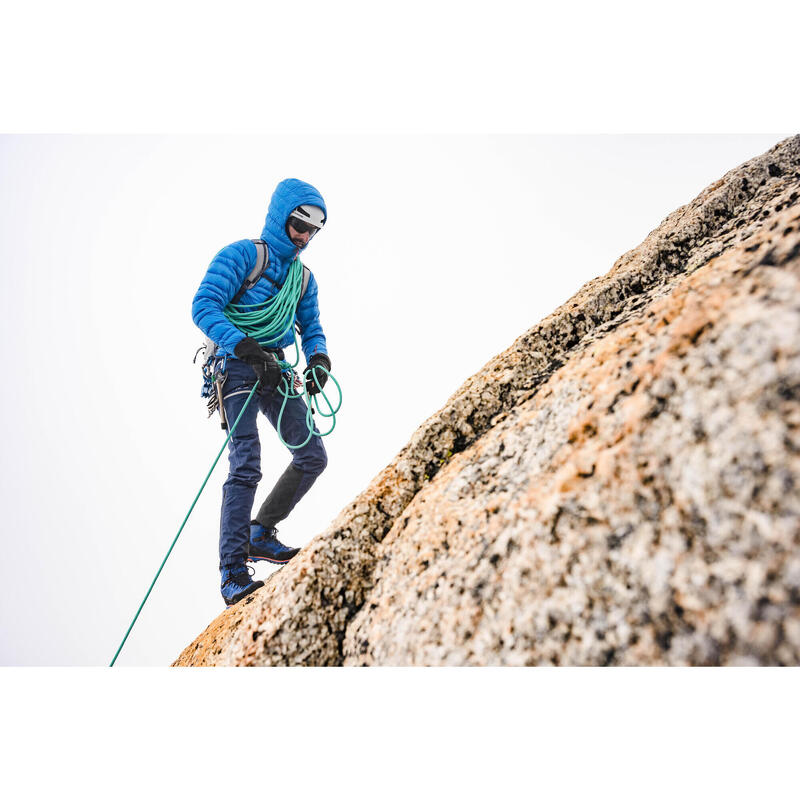 Waterdichte herenbroek voor alpinisme ICE blauw leigrijs