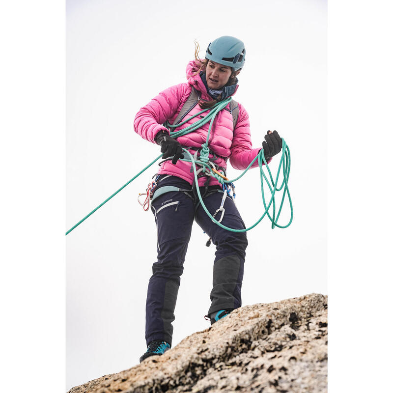 Doudoune en duvet d'alpinisme femme - ALPINISM LIGHT - ROSE FUCHSIA