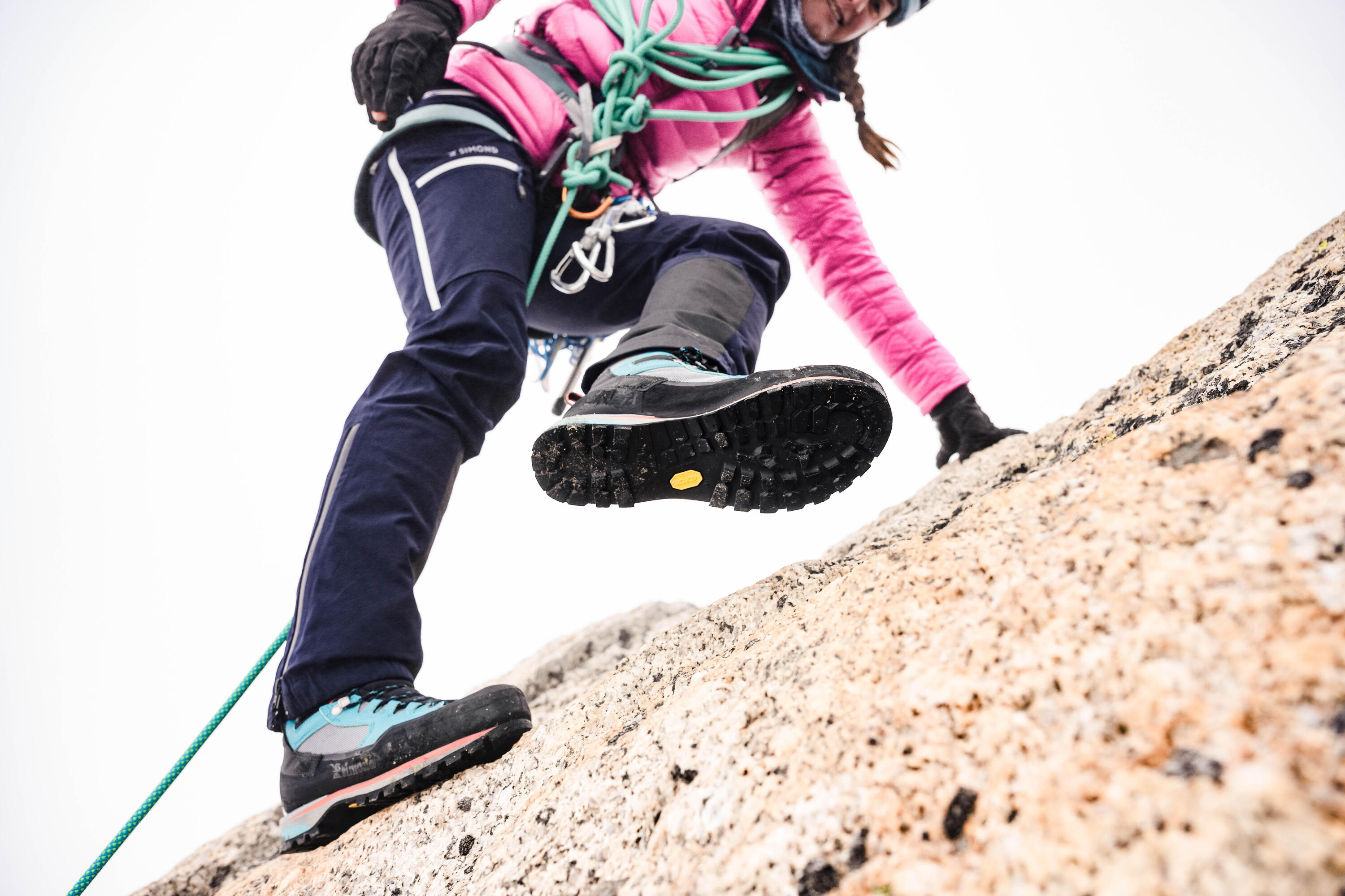 Bergschoenen 3 seizoenen dames ALPINISM LIGHT turquoise 17/19