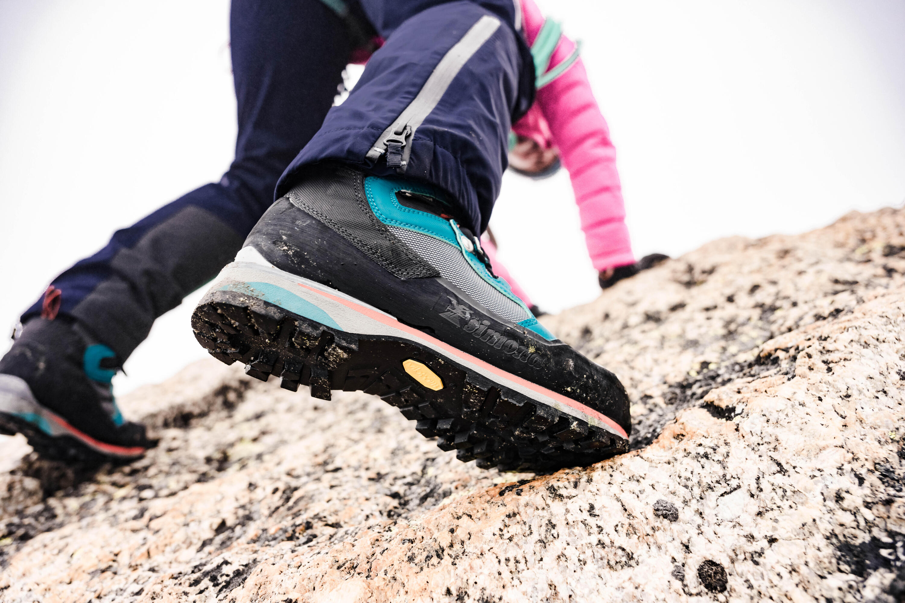 Bergschoenen 3 seizoenen dames ALPINISM LIGHT turquoise 19/19