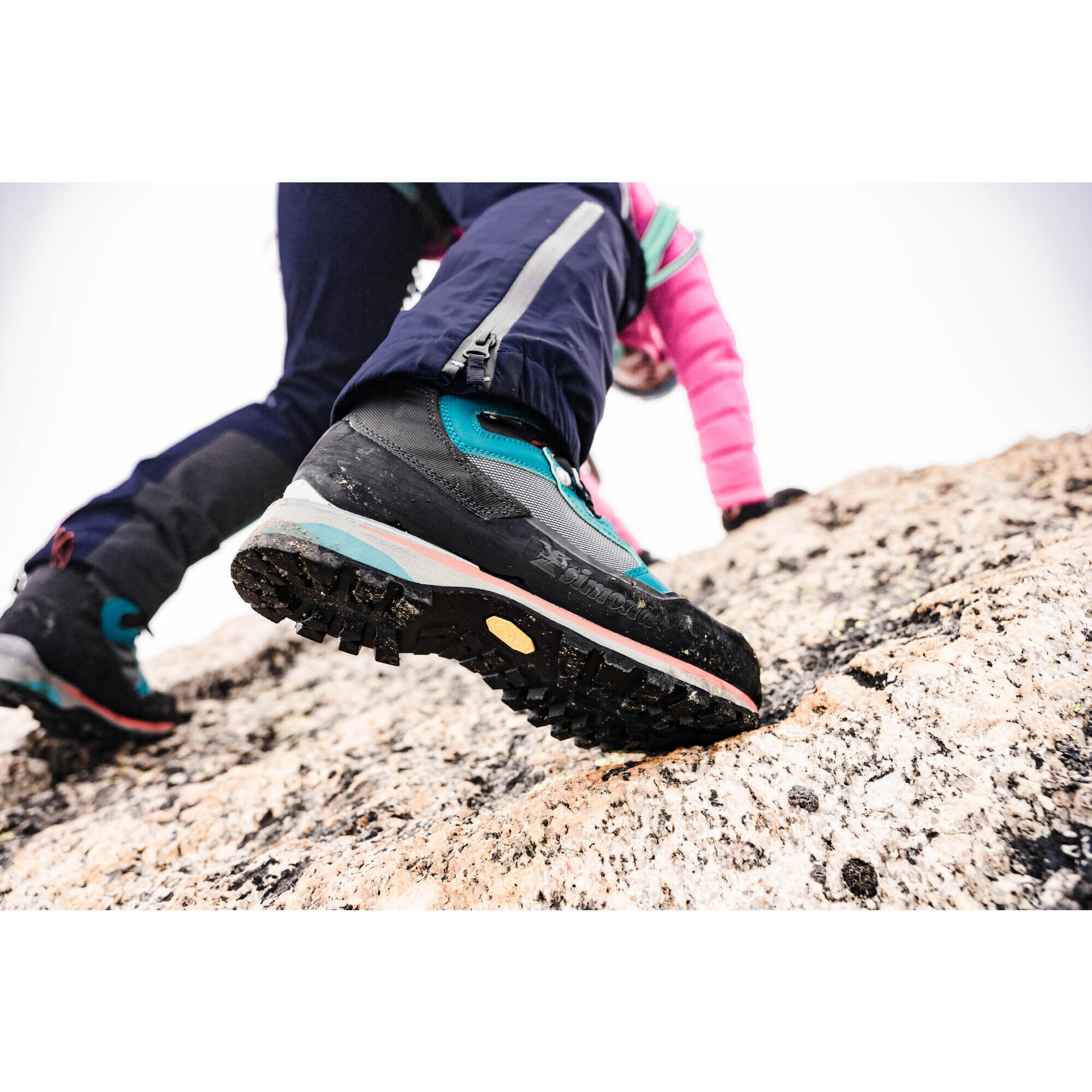 Women's 3-season mountaineering SHOES - ALPINISM LIGHT turquoise