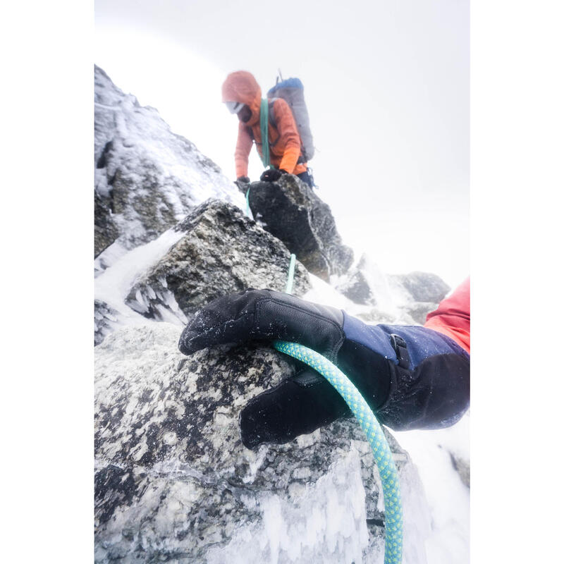 2-in-1 waterproof mountaineering gloves, black