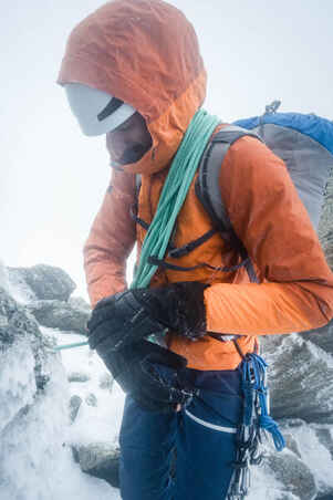Dextrous waterproof mountaineering gloves, black