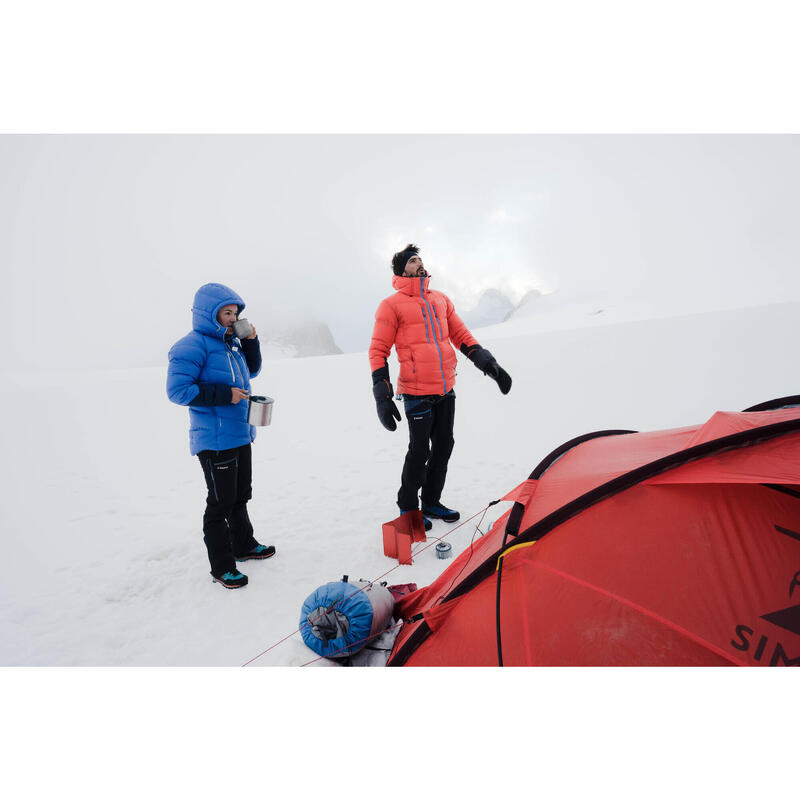 Women's Mountaineering Down Jacket MAKALU - Blue