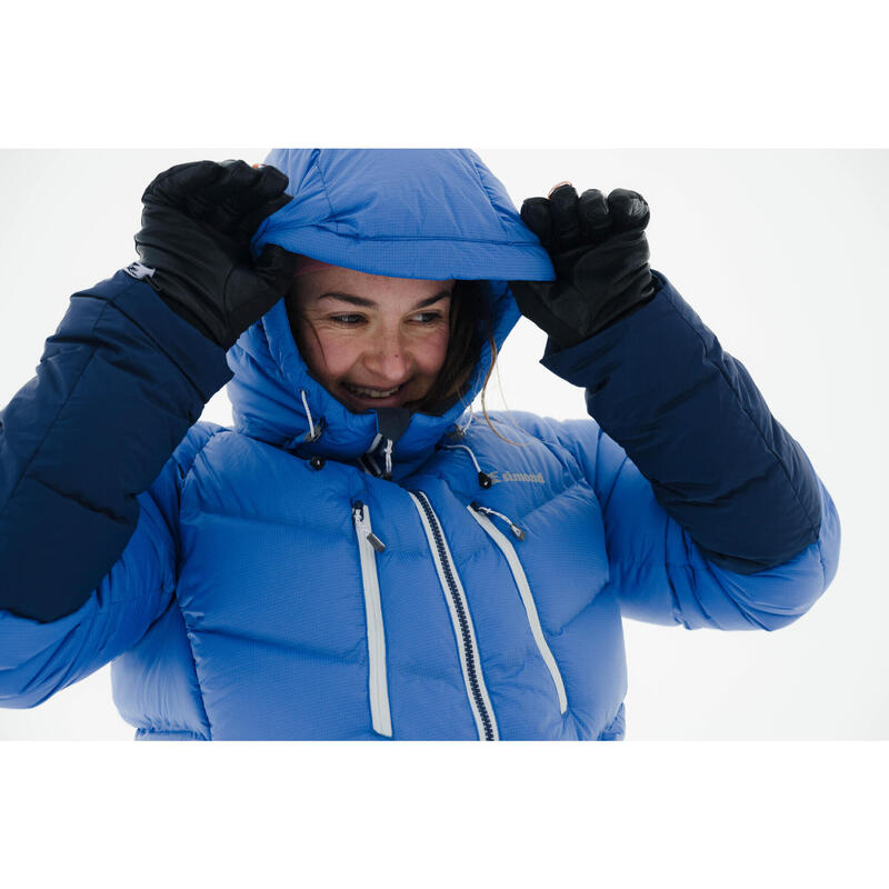 Piumino alpinismo donna MAKALU azzurro