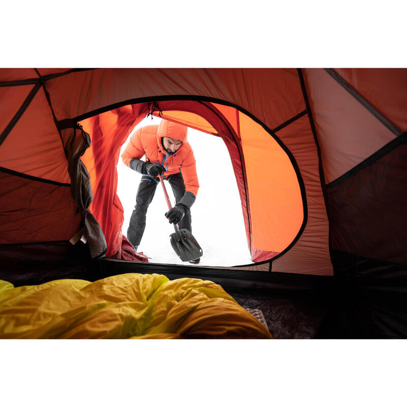 Doudoune d'alpinisme en duvet Homme - MAKALU rouge