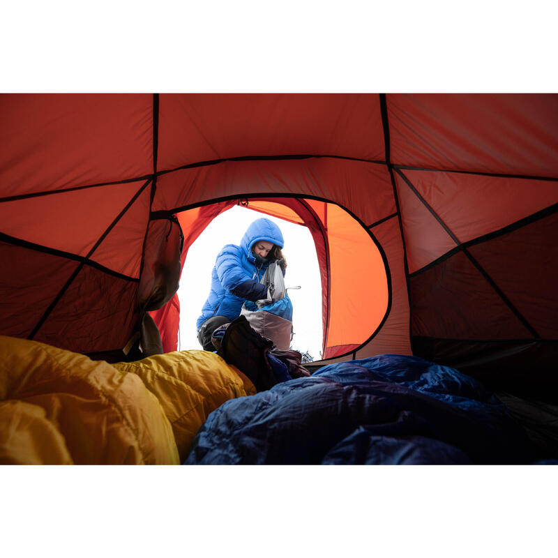 Doudoune en duvet d'alpinisme femme - MAKALU Bleu