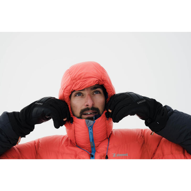Doudoune d'alpinisme en duvet Homme - MAKALU rouge
