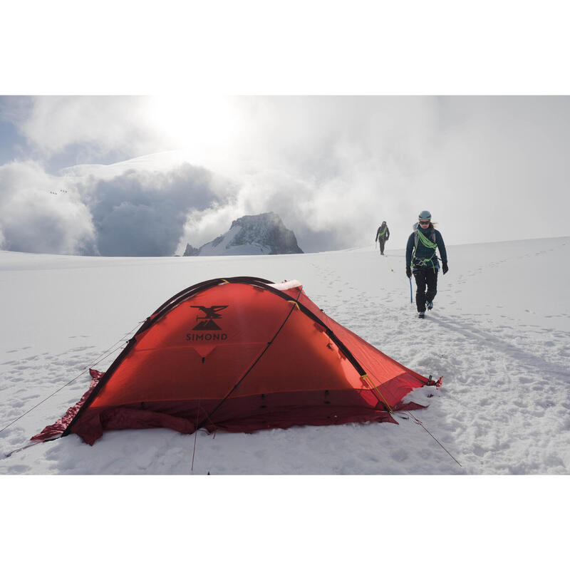Gewatteerde damesjas voor bergsport Alpinism synthetisch donkergroen