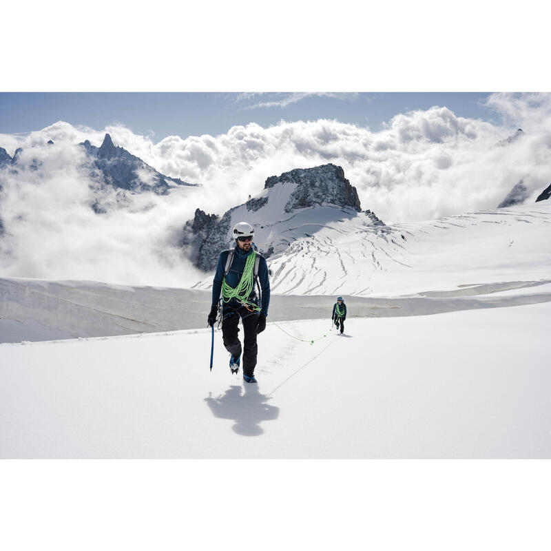 Maglione con cappuccio lana merinos uomo - ALPINISM azzurro