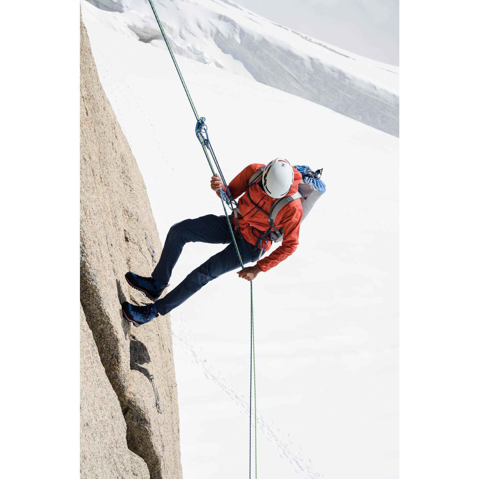 MEN'S MOUNTAINEERING WINDBREAKER JACKET - VERMILION RED