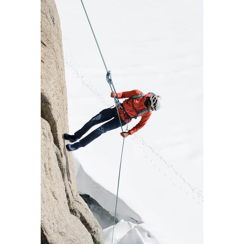 Calças leves de escalada e alpinismo homem - ROCK EVO azul