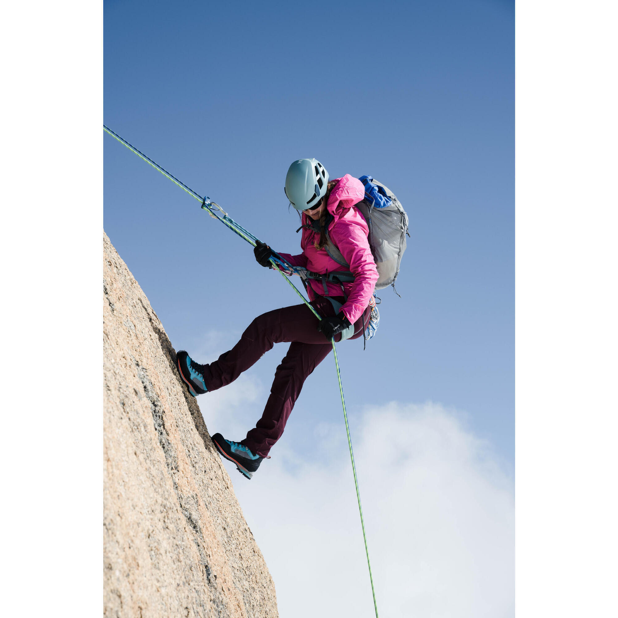 Women's climbing and mountaineering lightweight trousers - ROCK EVO - Bordeaux 4/11
