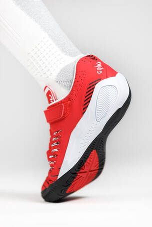 Sepatu Futsal Anak Ginka 500 - Merah/Hitam