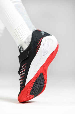 Kids' Futsal Shoes Ginka 500 - Black/Red