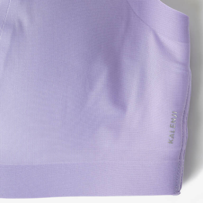 Women's invisible sports bra with high-support cups - Purple