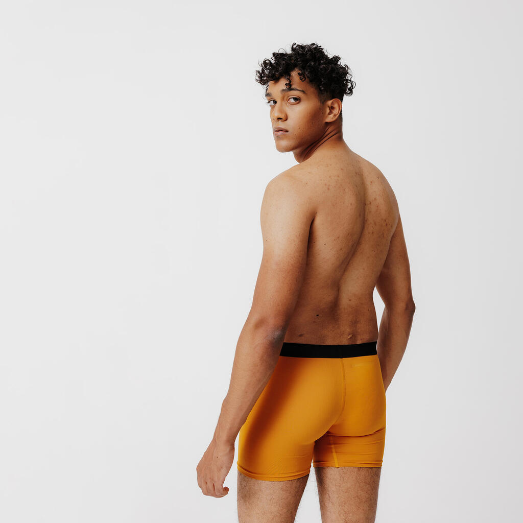 Men's Breathable microfibre boxers - Ochre