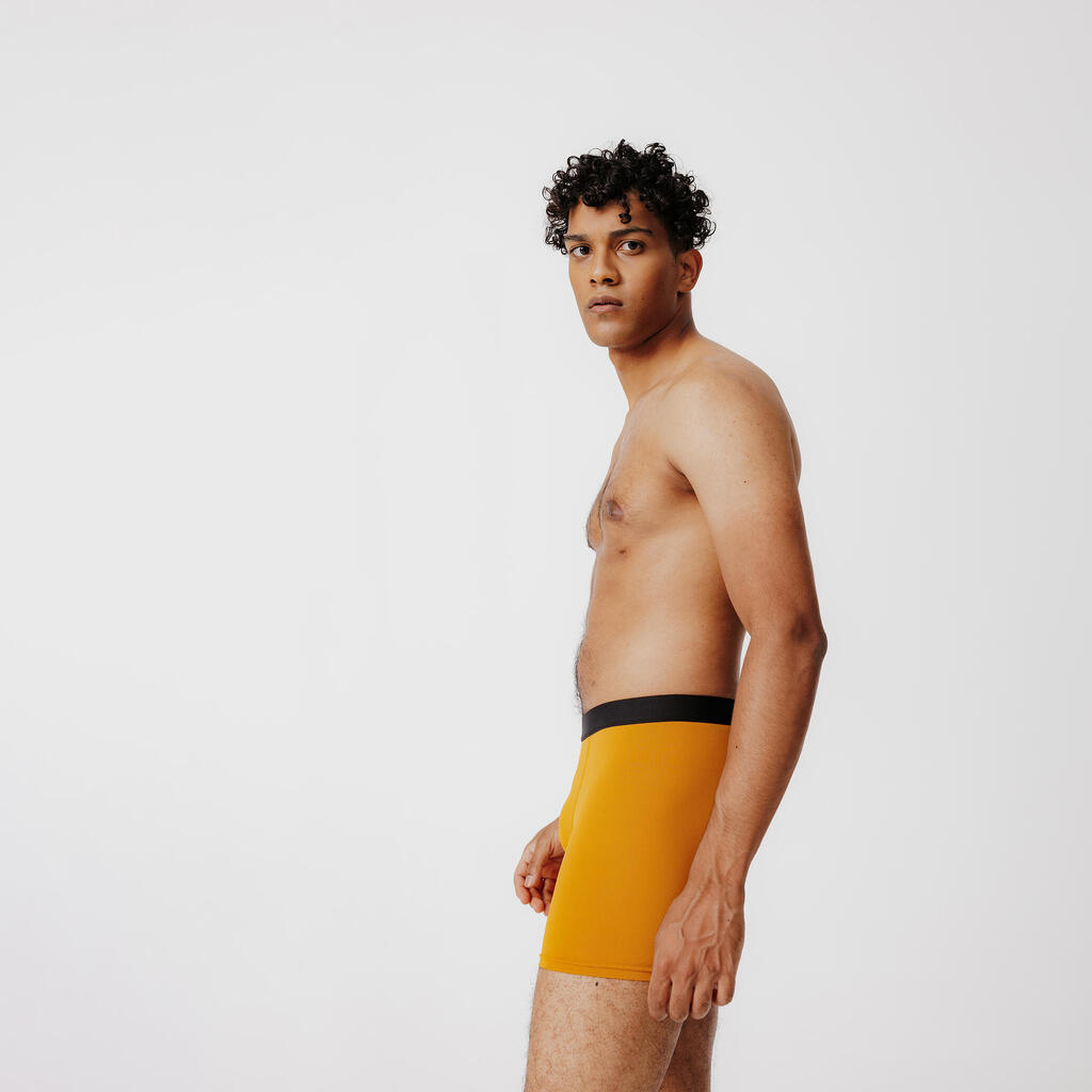 Boxer respirant en microfibre Homme - Ocre