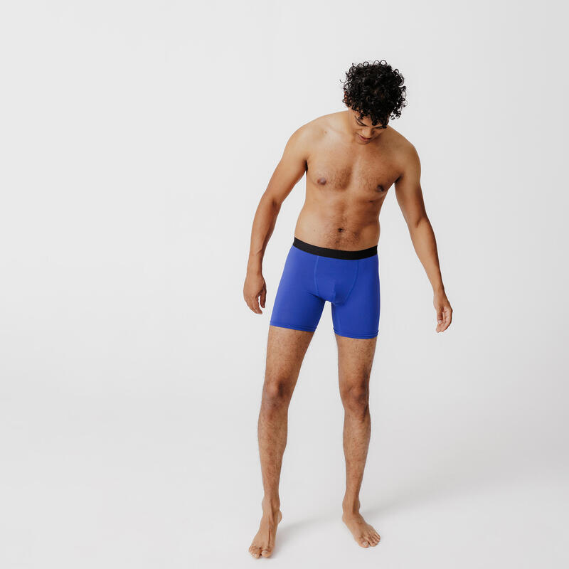 Boxer traspiranti running uomo blu